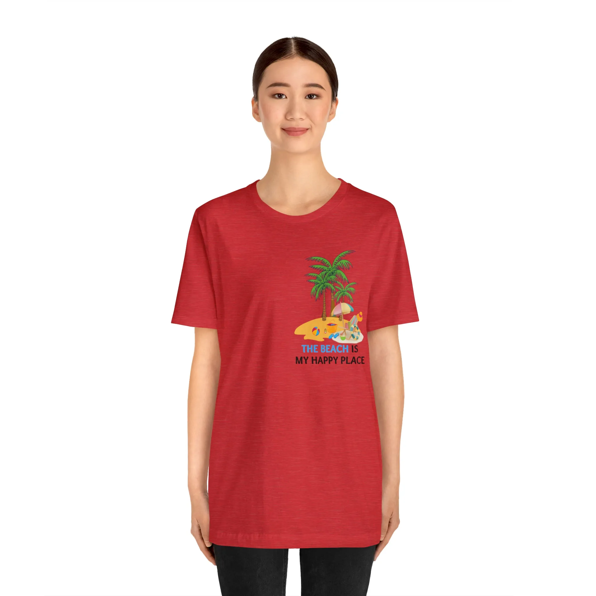 Beach shirt, The Beach is My Happy Place shirt, Beach t-shirt, Summer shirt