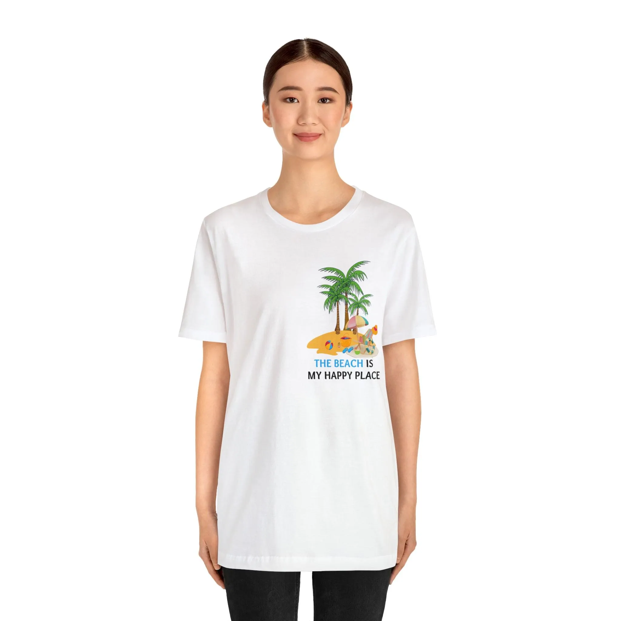 Beach shirt, The Beach is My Happy Place shirt, Beach t-shirt, Summer shirt