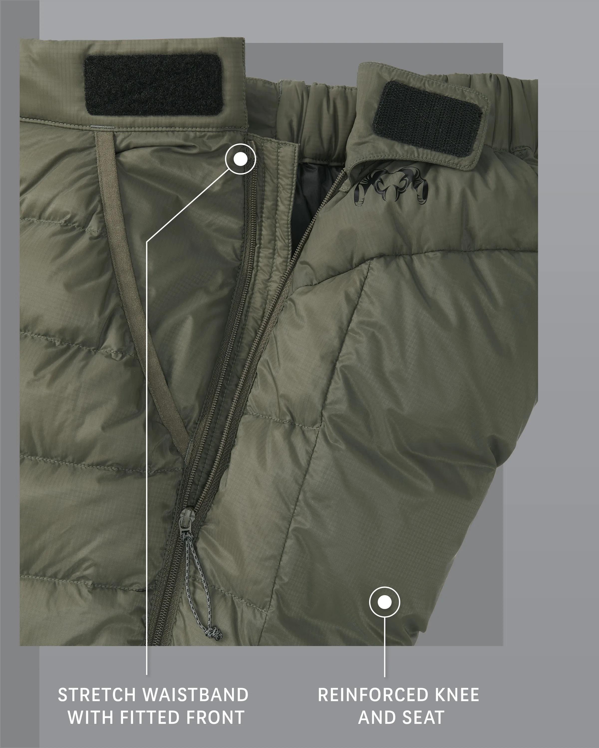 Super Down LT Pant | Ash